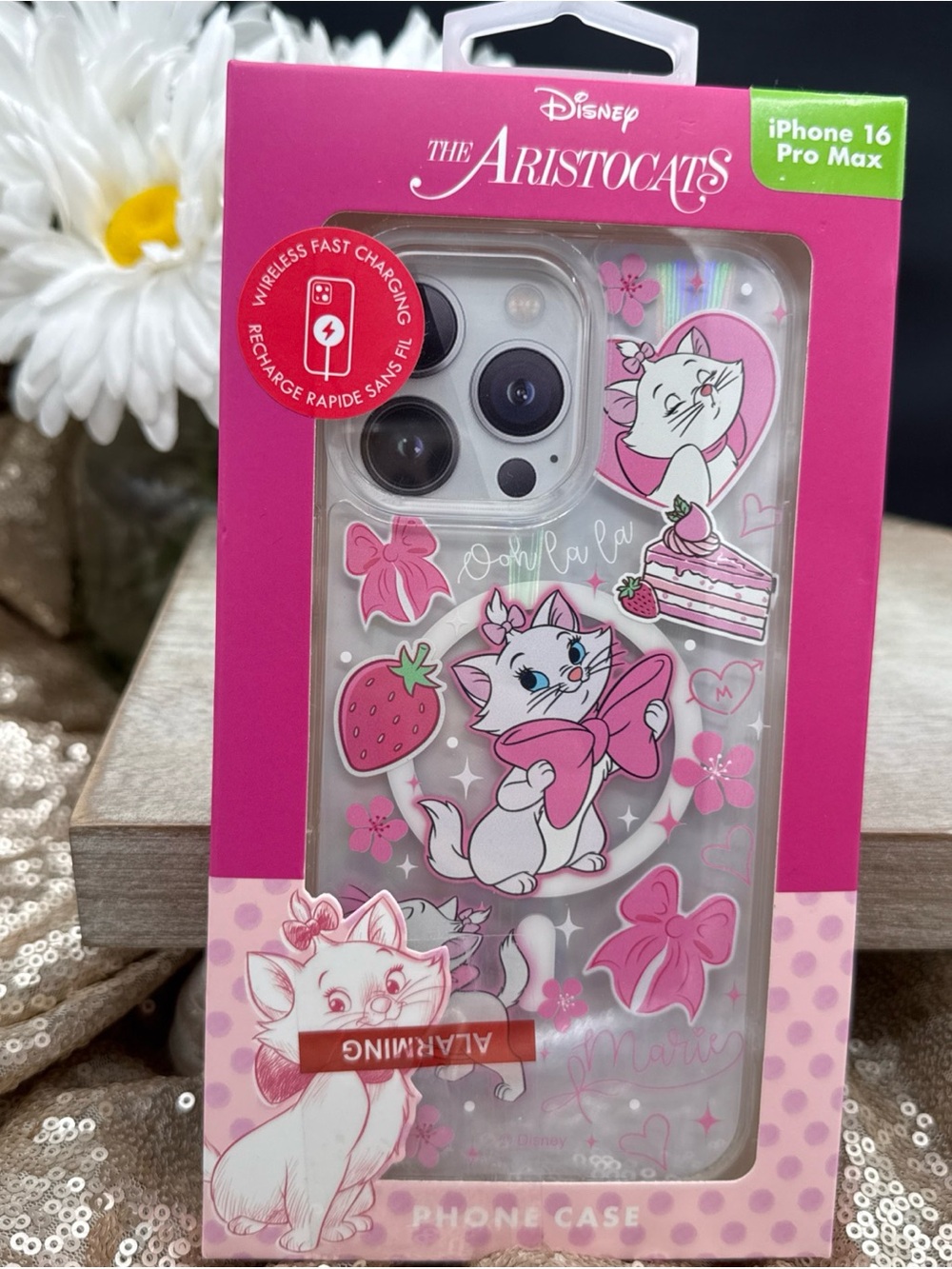 Disney The Aristocats iPhone 16 Pro Max Case - Pink White